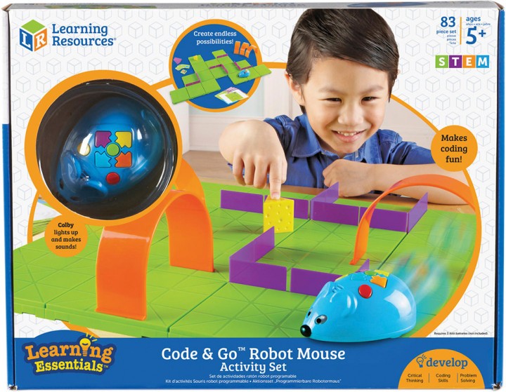 Игровой STEM-набор LEARNING RESOURCES – МЫШКА В ЛАБИРИНТЕ (программируемая игрушка,аксесс.,карточки) LER2831