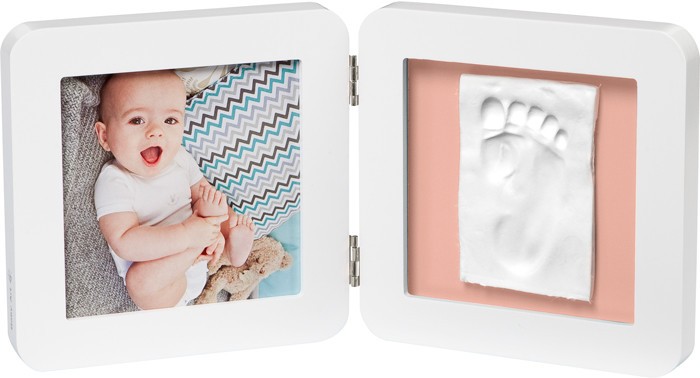Baby Art Двойная рамка Белая (с многоцветными подложками)
