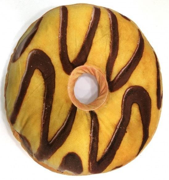 3D Подушка Пончик лимонный с шоколадом