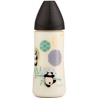 Бутылочка для кормления Suavinex Истории панды 360 мл черная 