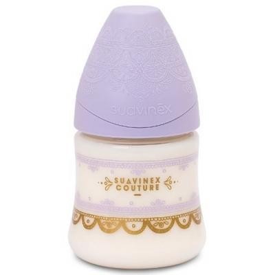 Бутылочка для кормления Suavinex Couture, 150 мл, 0+ фиолетовая (304129)