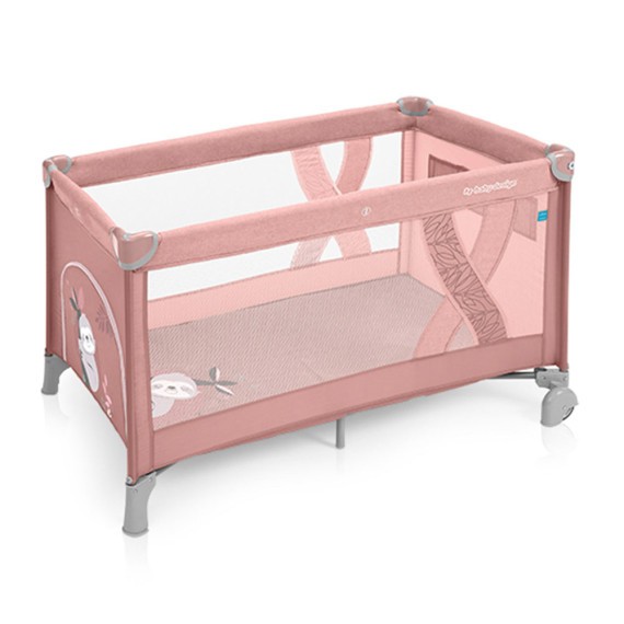 Манеж-кроватка Baby Design SIMPLE 08 PINK