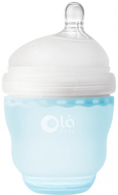 Детская силиконовая антиколиковая бутылочка Olababy GentleBottle Sky Голубой 120 мл (80440)
