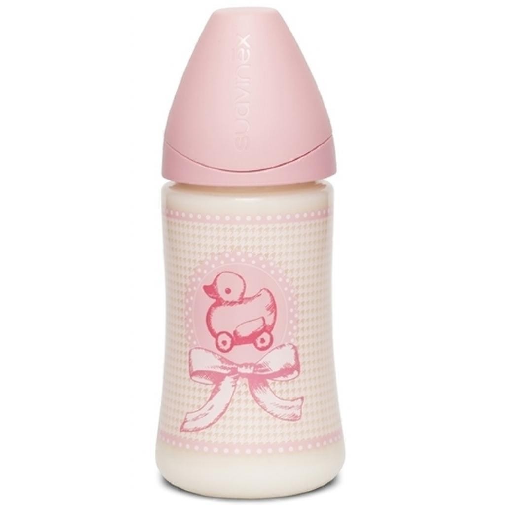 Бутылочка для кормления Suavinex Истории малышей, 270 мл, розовый (304381/1)