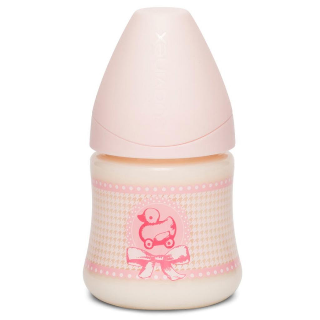 Бутылочка для кормления Suavinex Истории малышей, 150 мл, розовый (304376/1)