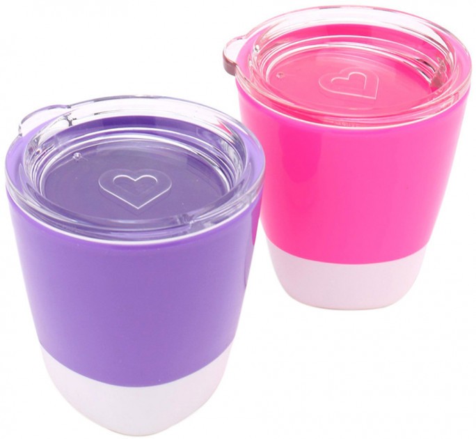 Набор стаканчиков Munchkin Splash 2 шт Розовый, Фиолетовый (11425.01)