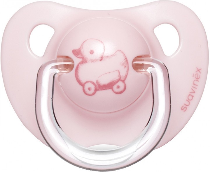 Набор пустышек анатомических Suavinex Истории малышей 6-18 месяцев Розовые 2 шт (304393/1)