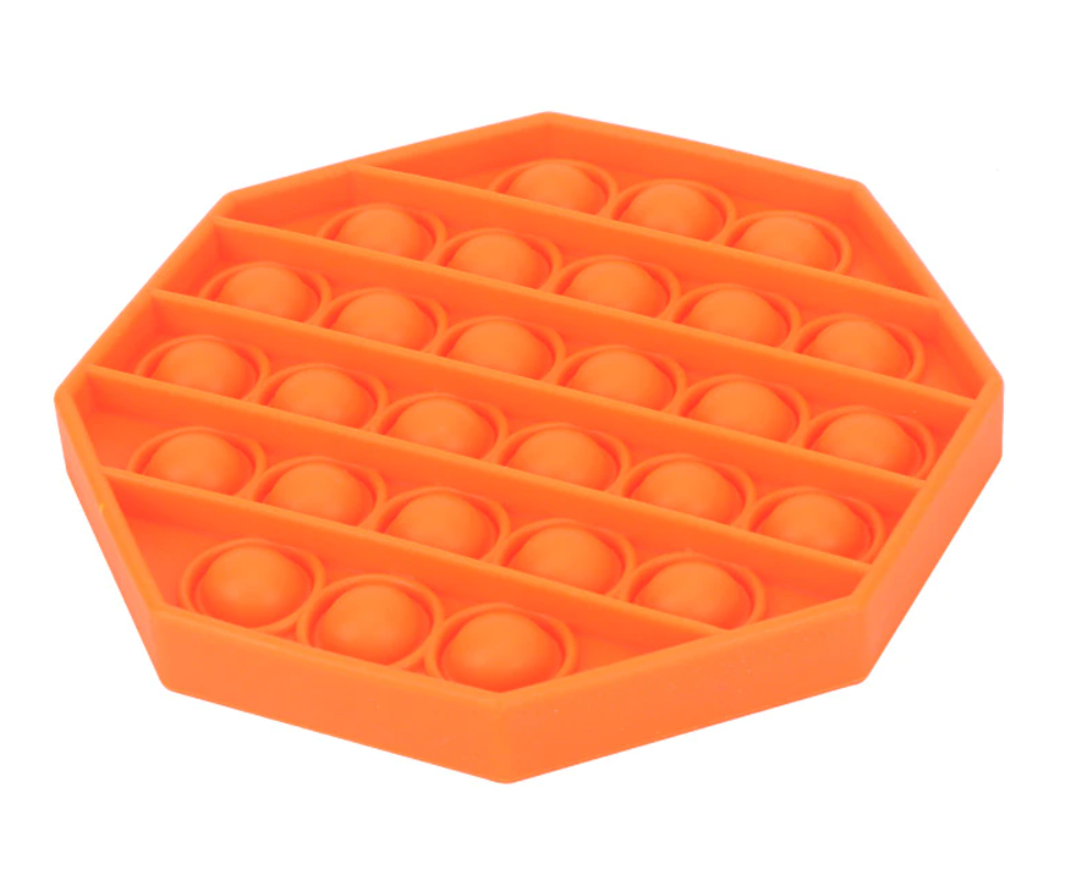 Антистресс игрушка пузырьки Pop-it, Orange Hexagon