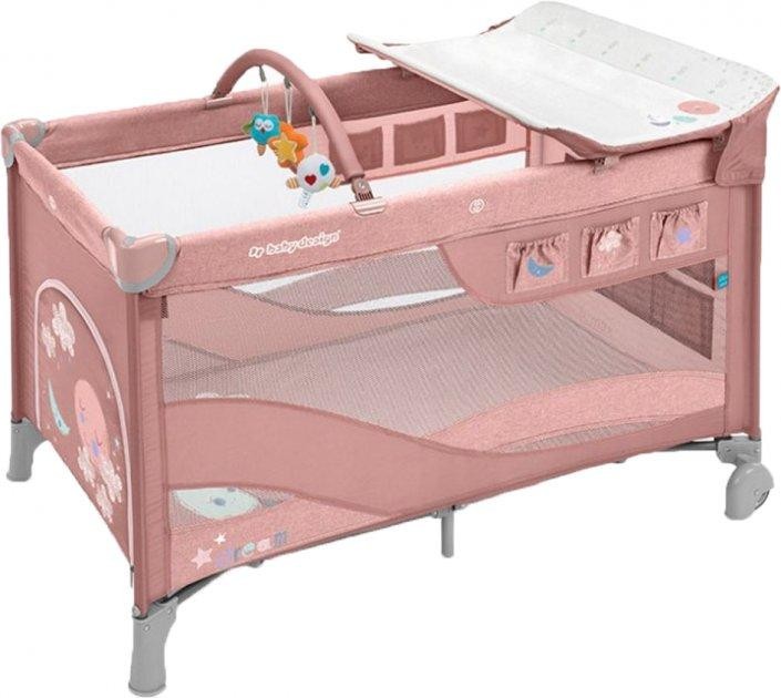 Манеж-кроватка Baby Design Dream new 08 pink (292781)