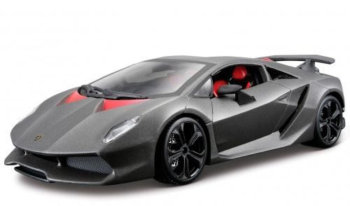 Модель автомобиля Lamborghini Sesto Elemento, 1:24, Bburago (серый металлик)