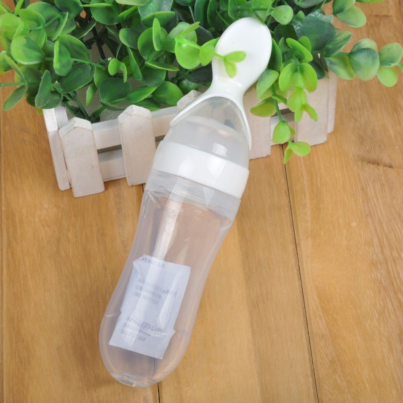 Бутылочка для кормления Belove силиконовая с ложечкой 90 мл White (BE1718291120)