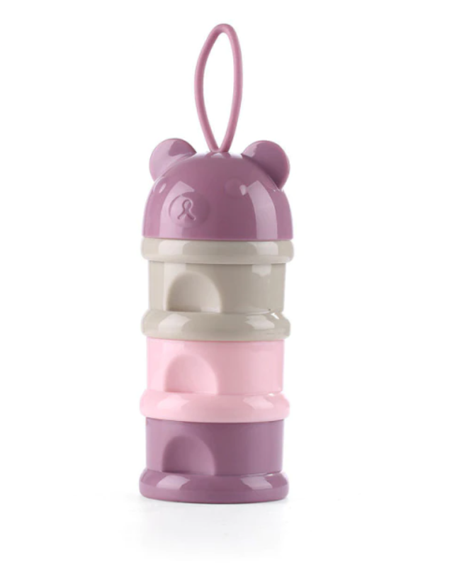 Контейнер для хранения детских смесей (3 деления) Pink Bear, Belove