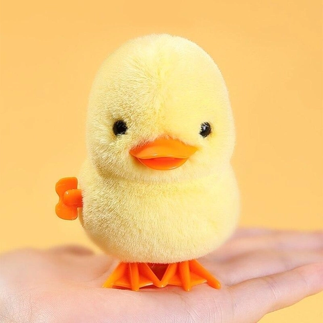 Детская мягкая игрушка Заводной утенок (Yellow Duck), Velice