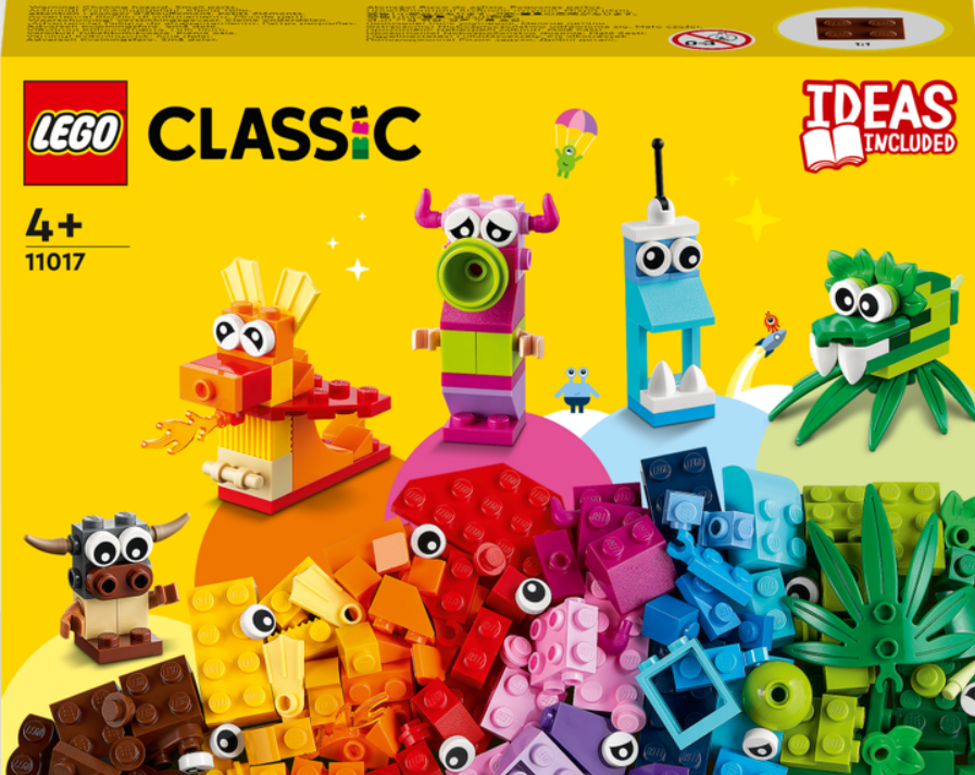 Конструктор LEGO ǀ Classic Оригинальные монстры 140 деталей 4 + (11017)