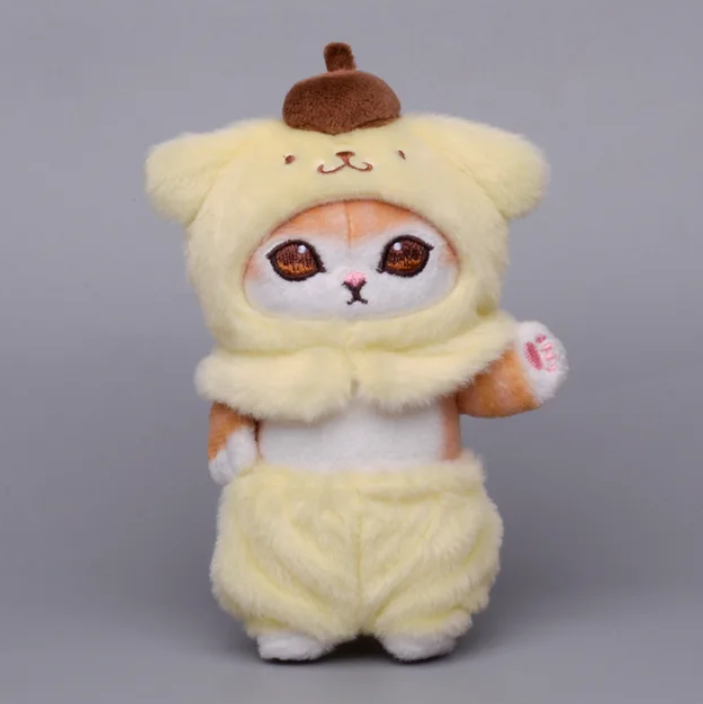 Мягкая игрушка подвеска плюшевый аниме Котенок-Purin Hello Kitty 15см