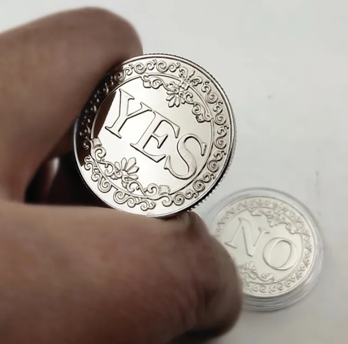 Монета принятия решений Да или Нет 25 мм, Velice