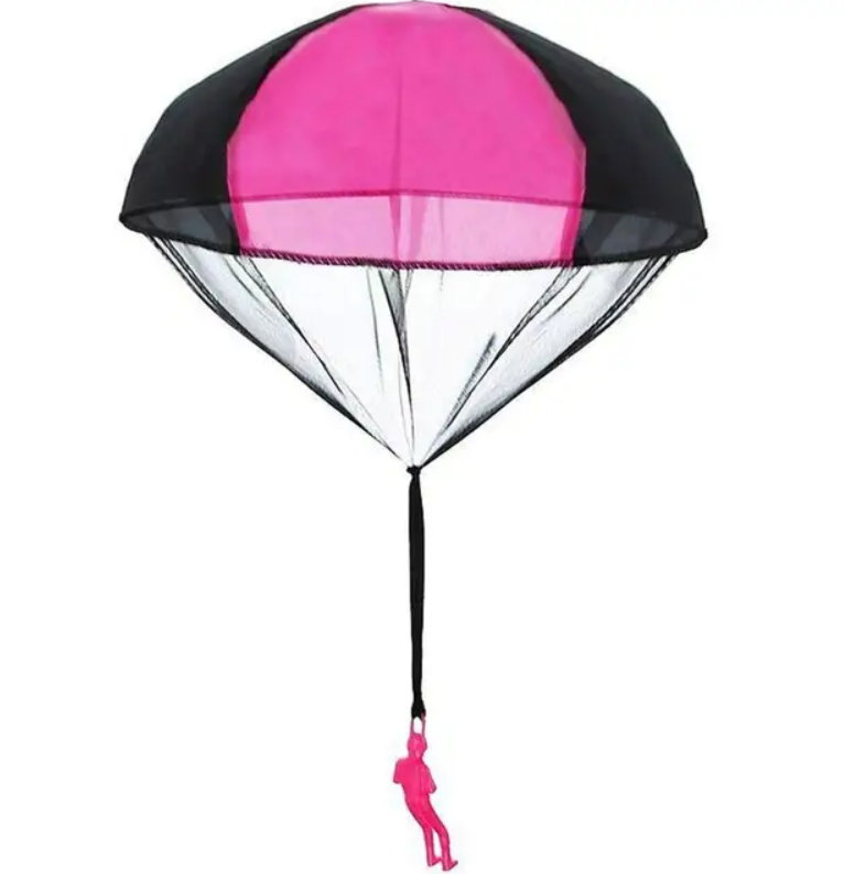 Метательная игрушка солдатик с парашютом, Розовый, Velice
