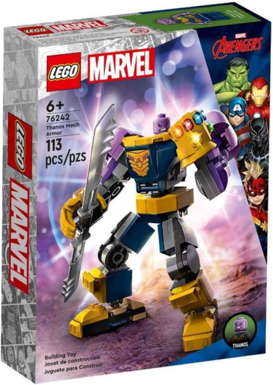Конструктор LEGO ǀ Marvel Super Heroes Робоброня Таноса 6+ 113 деталей (76242)