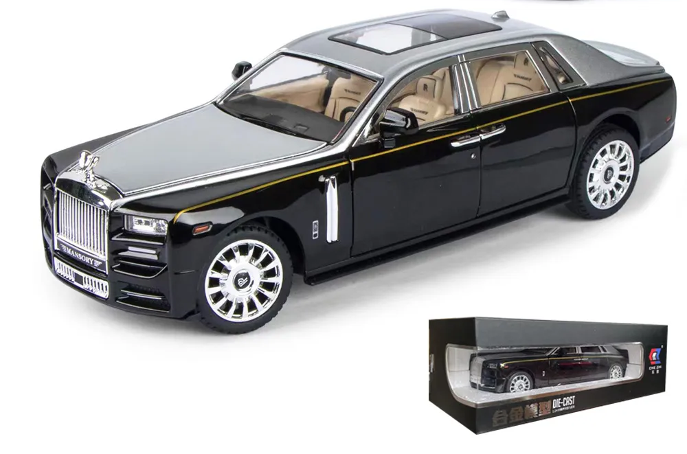 Модель автомобиля  1:24 Rolls-Royce Phantom (Silver with box)
