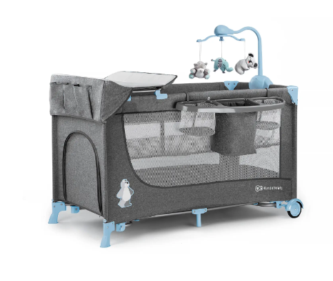 Кровать-манеж с пеленатором Kinderkraft Joy Blue (KKLJOYBLU000AC)