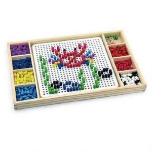 Игра Viga Toys 2-в-1 "Мозаика и лудо" (59990)