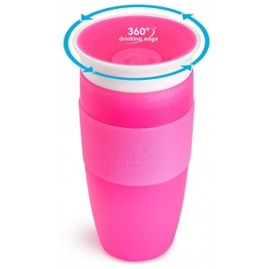  Чашка-непроливайка Munchkin Miracle 360° Sippy 414 мл Розовая 