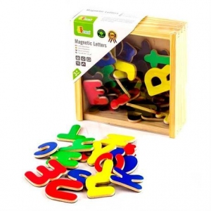 Набор для обучения Viga Toys Магнитные буквы, 52 шт.