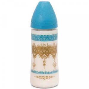 Бутылочка для кормления Suavinex Couture 270 мл голубая (304151)