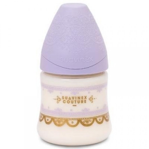 Бутылочка для кормления Suavinex Couture, 150 мл, 0+ фиолетовая (304129)