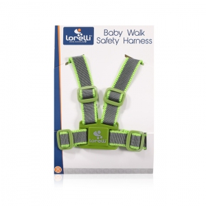 Детские вожжи Lorelli Baby Walk Safety Harness (Детские вожжи GREY&GREEN) (Lorelli)
