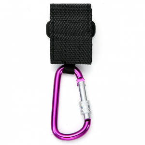 Крепление для сумки на коляску (Карабин-крючок ), Belove Black Purple