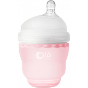 Детская силиконовая антиколиковая бутылочка Olababy GentleBottle Rose Розовый 120 мл (80450)