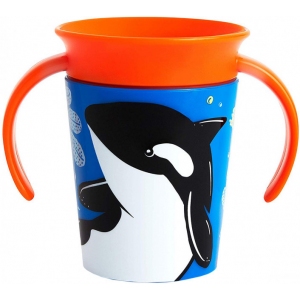 Чашка-непроливайка Munchkin Miracle 360° Trainer cup Косатка 177 мл (051775)