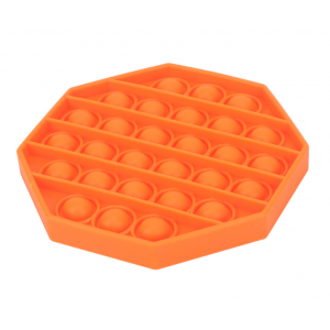 Антистресс игрушка пузырьки Pop-it, Orange Hexagon