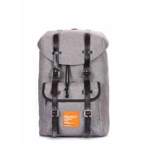Серый рюкзак с ремнями Hipster (hipster-grey)