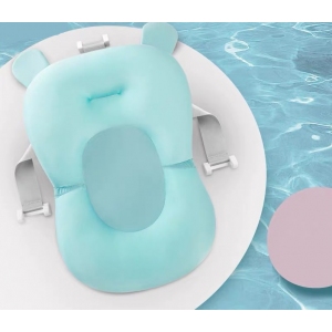 Матрасик коврик для купания ребенка в ванночку с креплениями Belove, Plaint Turquoise
