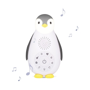 ZOE (ЗОЕ) Пингвинёнок - Ночничок и музыкальный бокс с Bluetooth в одном с автоматическим отключением (серый)