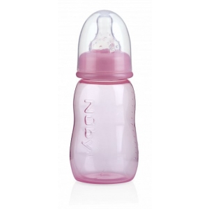 Бутылочка полипропиленовая Nuby непроливайка, средний поток, 150 мл, розовый, 0+ (1159pnk) 