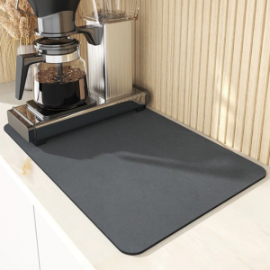 Антискользящий коврик кухонный (для кофеварки /для сушки посуды) 30*40 см Black, Athand