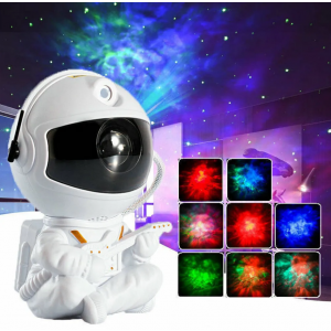 Проектор звездного неба, ночник лазерный на пульту Astro Guitar Mini - White Космонавт (Cветильник LED ночник)