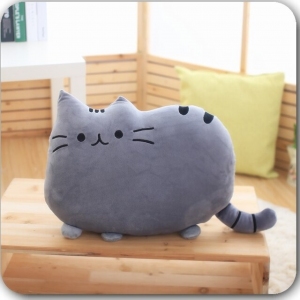 Мягкая игрушка Cute Cookie Cat Gray 50 см , Velice