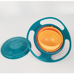 Детская тарелка-непроливайка с вращением на 360 градусов Green, Velice