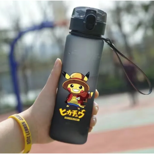 Бутылка для воды детская 560мл Покемоны Пикачу M-20, Pokemon, Grey