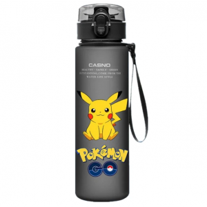 Бутылка для воды детская 560мл Покемоны Пикачу M-2, Pokemon, Grey