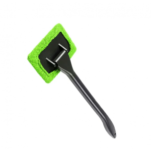 Щетка автомобильная для мытья окон с длинной ручкой, Зеленый, Athand