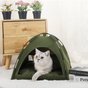 Палатка для домашних животных с подушкой 50x50 см, Green, Velice