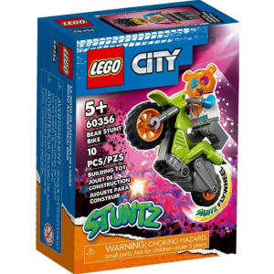 Конструктор LEGO ǀ City Stuntz Трюковой мотоцикл медведя 5+  10 деталей (60356)
