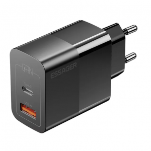 Зарядное устройство Essager GaN Travel Fast Charger 33W, Черный (ES-CD29)