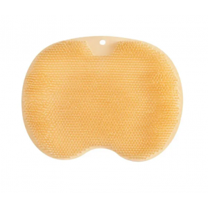 Силиконовый массажный коврик щётка на присосках для спины и ног в ванную или душ, Оранжевый, Athand