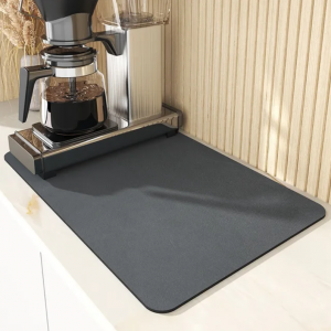 Антискользящий коврик кухонный (для кофеварки /для сушки посуды) 60*50 см Black, Athand
